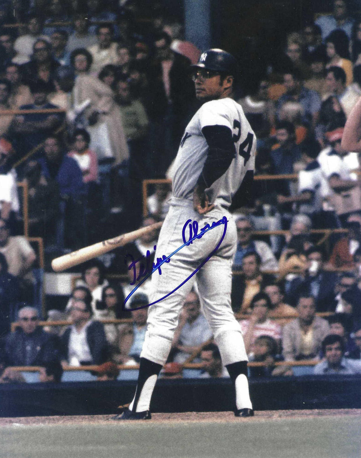 AUTOGRAPHED FELIPE ALOU 8x10 New York Yankees Photo