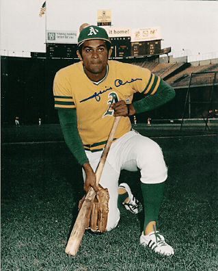 AUTOGRAPHED JESUS ALOU 8x10 Oakland A's Photo