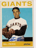 Autographed BILLY PIERCE San Francisco Giants 1964 Topps Card