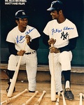 AUTOGRAPHED FELIPE and MATTY ALOU 8x10 New York Yankees Photo