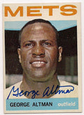 Autographed GEORGE ALTMAN New York Mets 1964 Topps Card