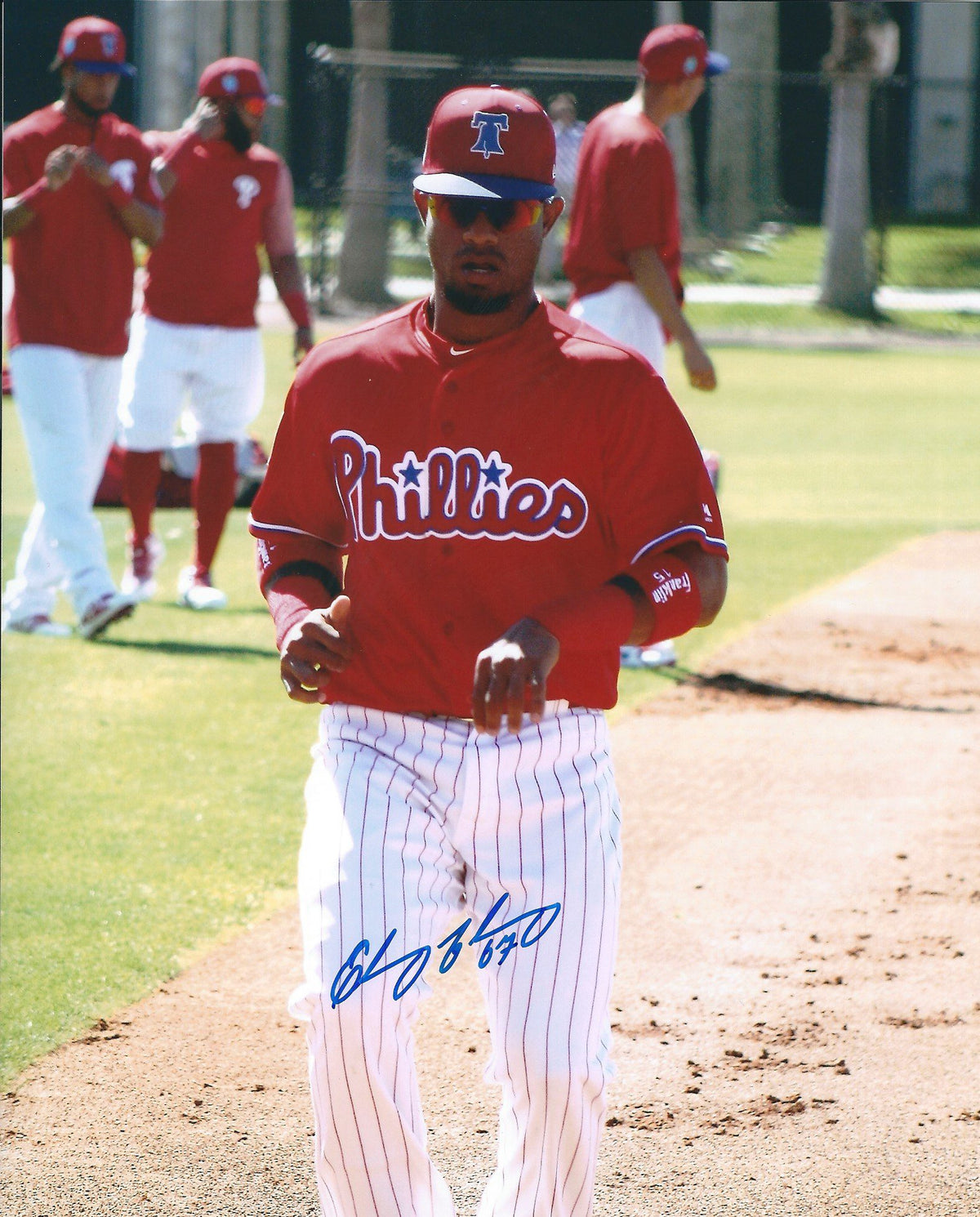 AUTOGRAPHED ELIEZER ALVAREZ 8X10 Philadelphia Phillies Photo