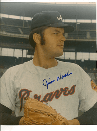 AUTOGRAPHED JIM NASH 8x10 Atlanta Braves Photo
