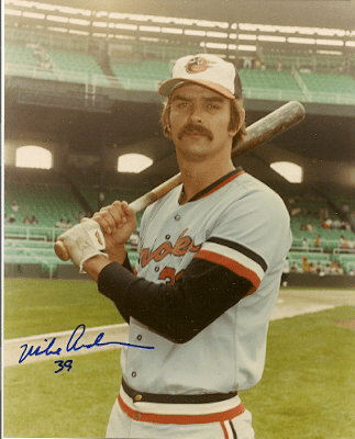 AUTOGRAPHED  photo MIKE ANDERSON Baltimore Orioles