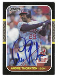 Autographed ANDRE THORNTON Cleveland Indians 1987 Donruss Card