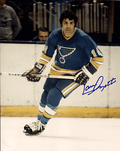 Autographed LOU ANGOTTI 8x10 St. Louis Blues Photo