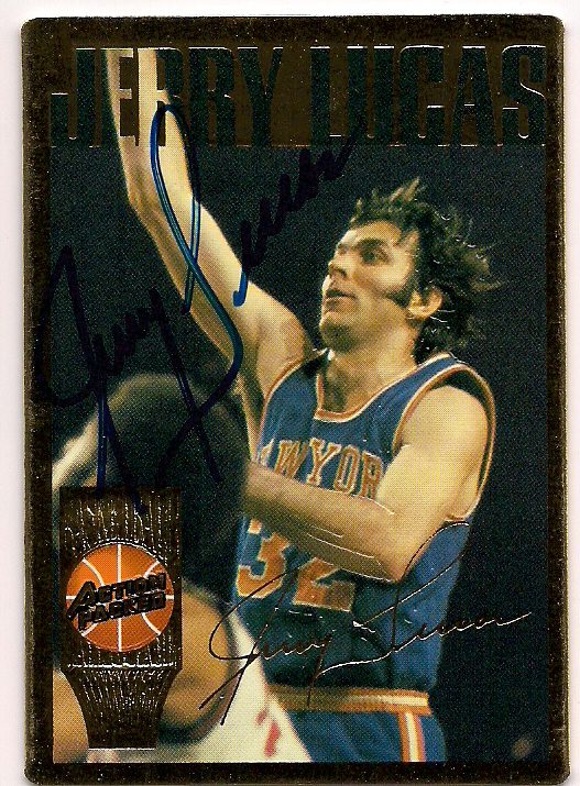 Autographed 1994 Action Packed JERRY LUCAS card