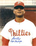 AUTOGRAPHED LUIS PERAZA 8x10 Philaldelphia Phillies photo