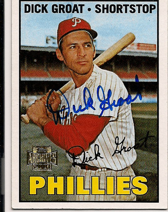 DICK GROAT Autographed 2001 Topps Archive Card