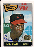 PAUL BLAIR Autographed 2001 Topps Archive Card