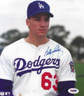 AUTOGRAPHED BILLY ASHLEY 8x10 Los Angeles Dodgers photo PSA/DNA