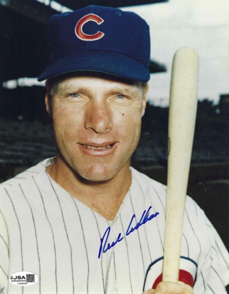 Autographed RICHIE ASHBURN 8X10 Chicago Cubs photo JSA