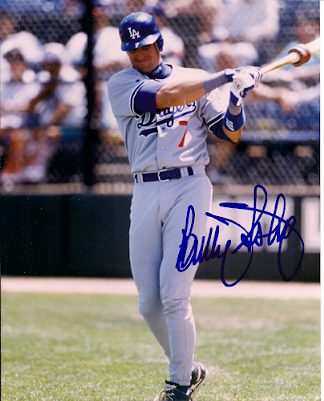 AUTOGRAPHED BILLY ASHLEY 8x10 Los Angeles Dodgers photo