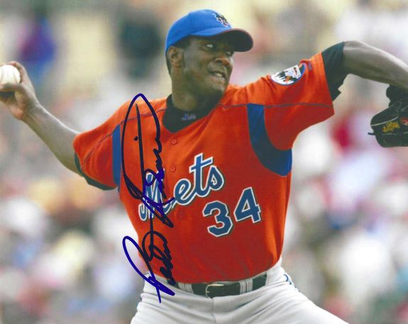 AUTOGRAPHED PEDRO ASTACIO 8X10 New York Mets photo