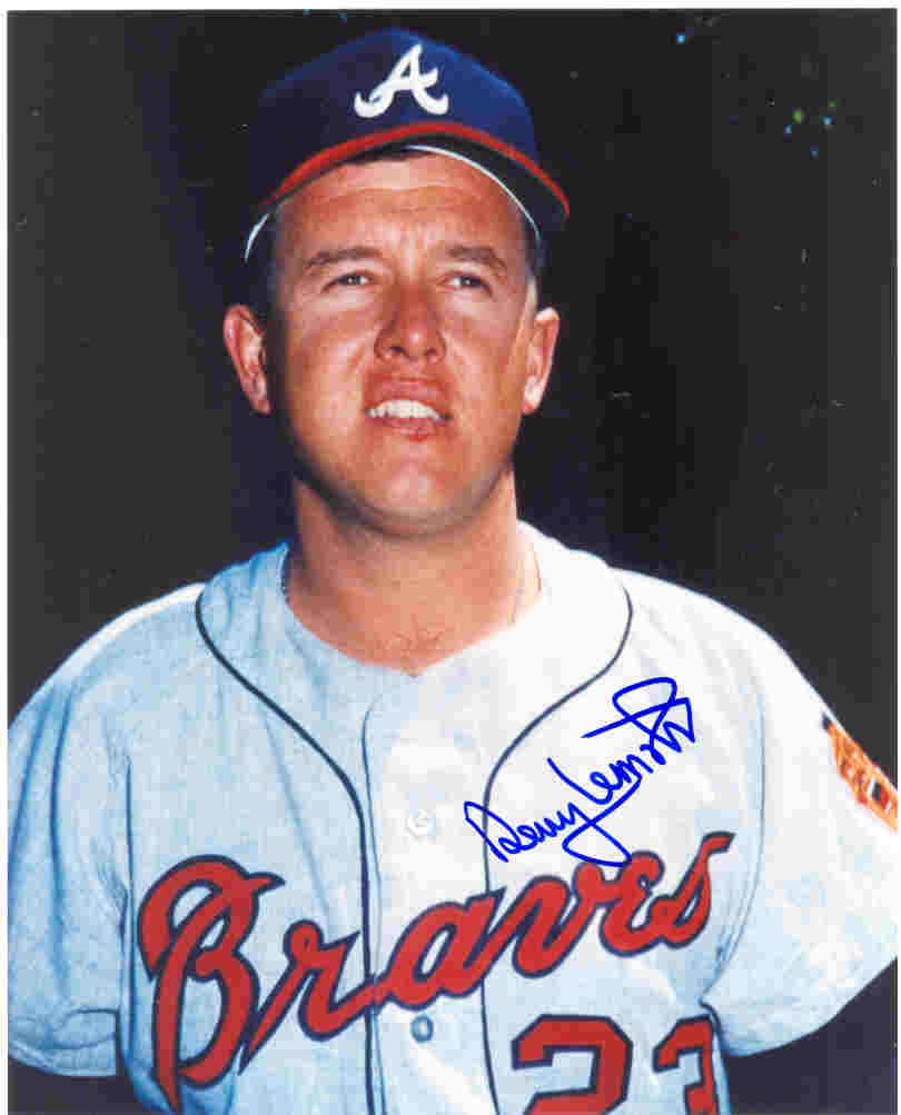 AUTOGRAPHED  DENNY LEMASTER 8x10 Atlanta Braves Photo