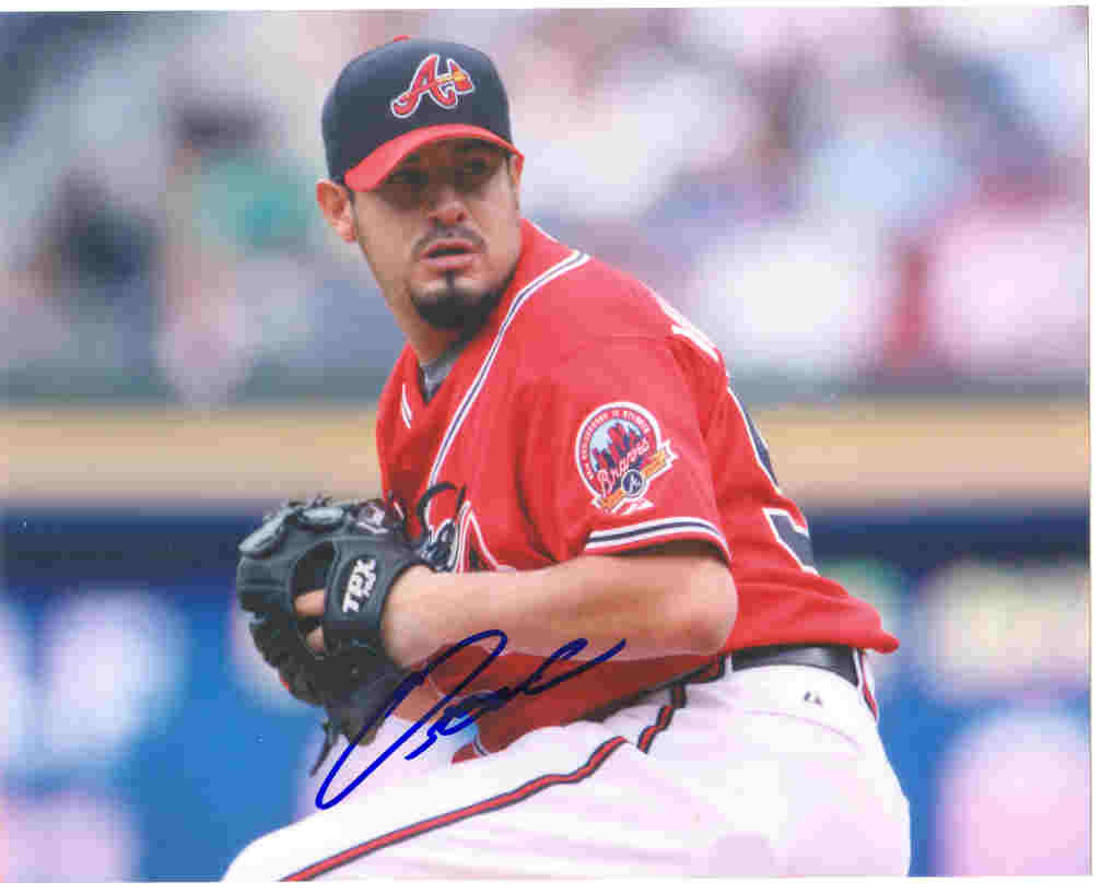 AUTOGRAPHED SIGNED photo OSCAR VILLARREAL Atlanta Braves