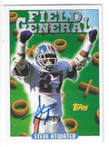 Autographed STEVE ATWATER Denver Broncos 1993 Topps card #292