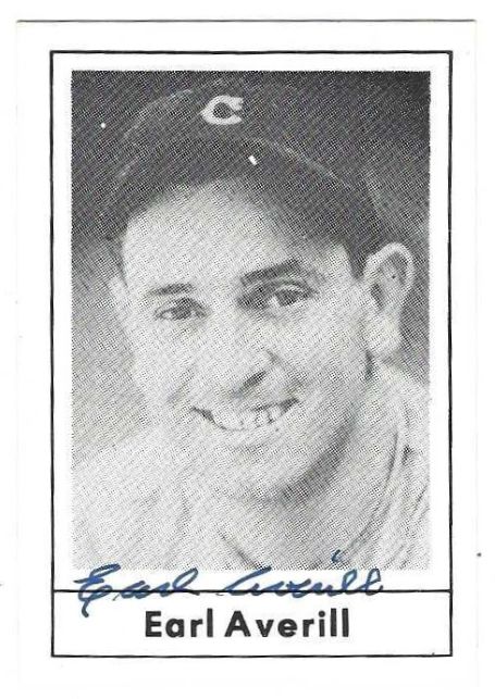 Autographed EARL AVERILL Cleveland Indians 1978 Grand Slam Card