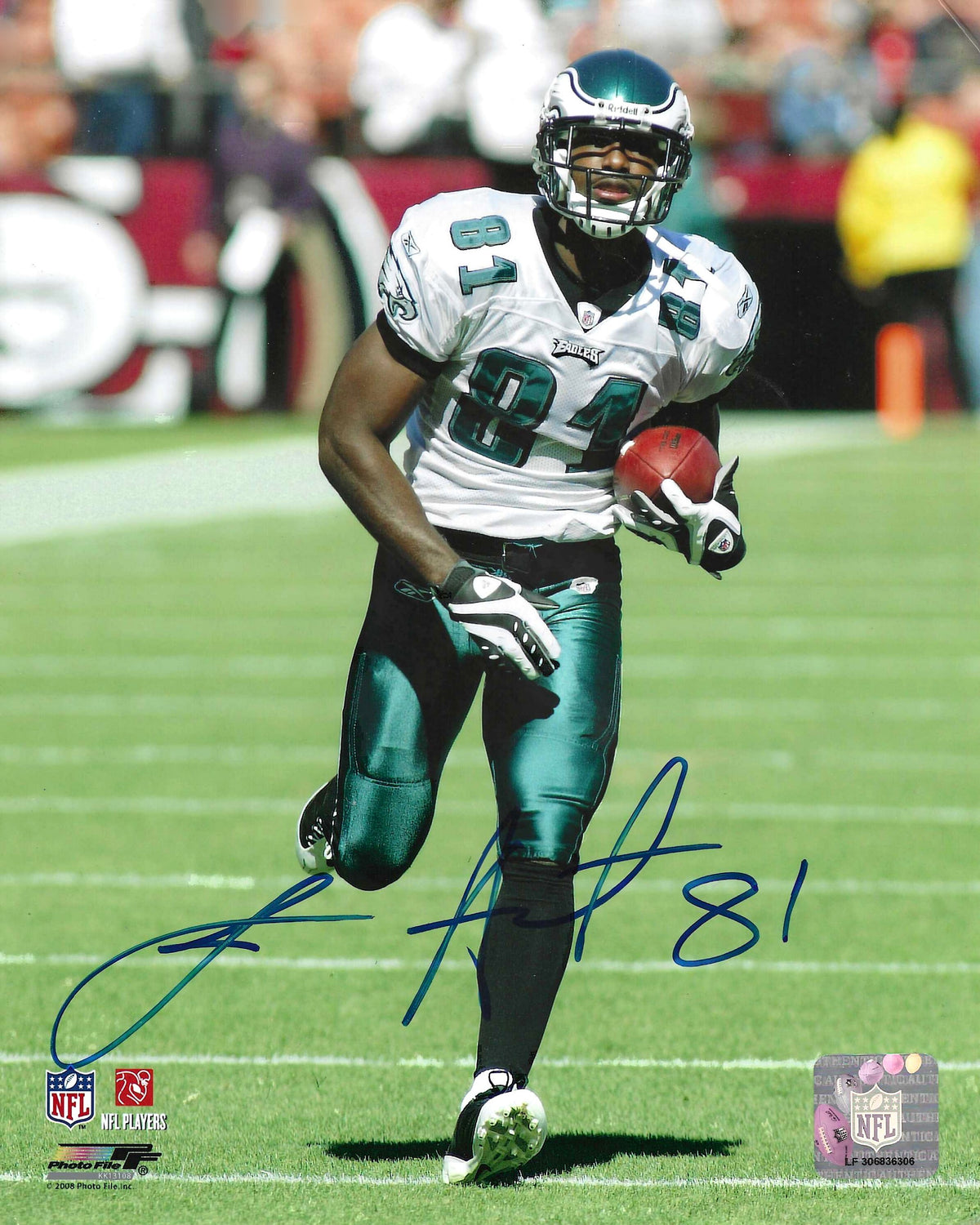 Autographed JASON AVANT 8x10 Philadelphia Eagles Photo