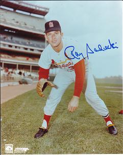 AUTOGRAPHED 8x10 RAY SADECKI St. Louis Cardinals Photo