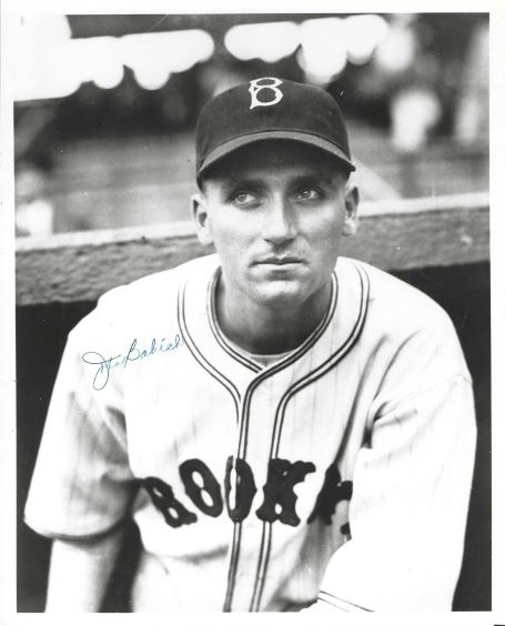 AUTOGRAPHED JOHN BABICH 8x10 Brooklyn Dodgers photo