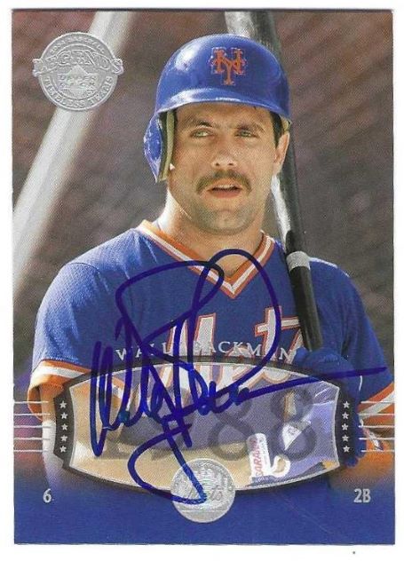 Autographed WALLY BACKMAN New York Mets 2004 Upper Deck Timeless Teams Card #289