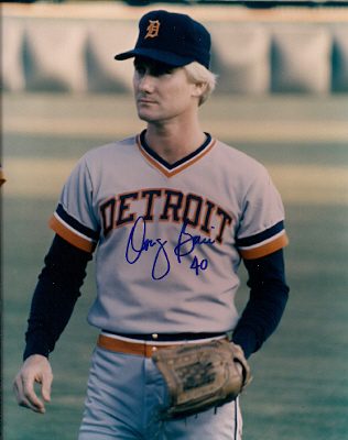 AUTOGRAPHED DOUG BAIR 8X10 Detroit Tigers Photo