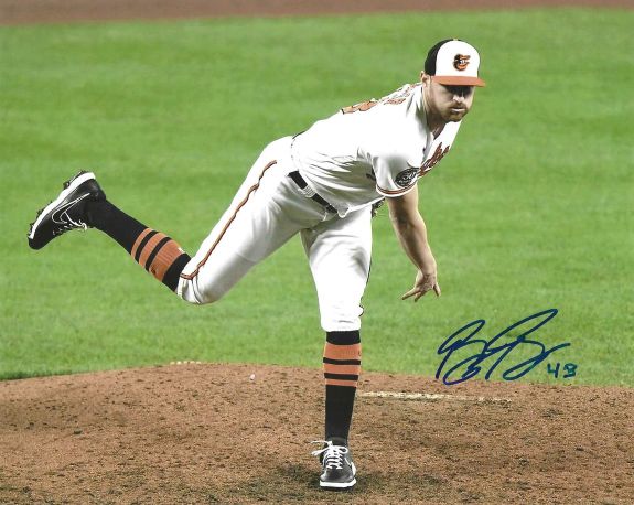 AUTOGRAPHED BRYAN BAKER 8X10 Baltimore Orioles Photo