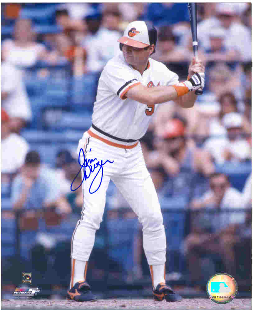 AUTOGRAPHED JIM DWYER 8x10 Baltimore Orioles Photo