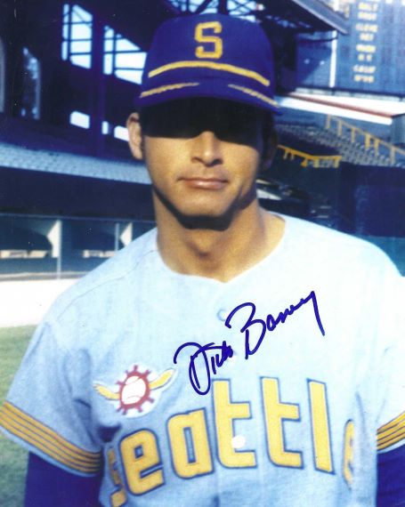AUTOGRAPHED DICK BANEY 8x10 Seattle Pilots Photo