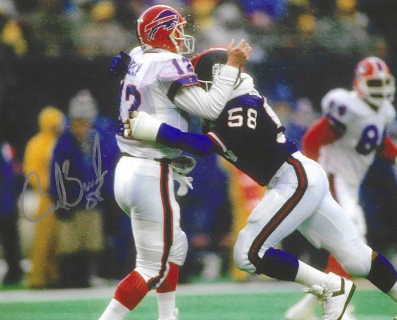 AUTOGRAPHED CARL BANKS 8X10 New York Giants Photo