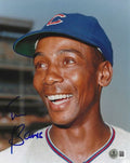 Autographed Ernie Banks Chicago Cubs 8x10 Photo with Beckett Hologram