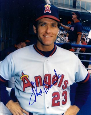 AUTOGRAPHED FLOYD BANNISTER 8x10 California Angels Photo