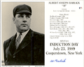 Autographed AL BARLICK HOF Induction Day Card