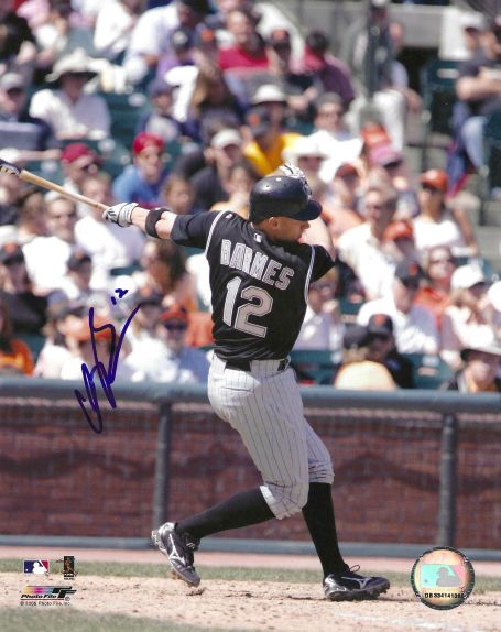 AUTOGRAPHED CLINT BARMES 8X10 Colorado Rockies Photo