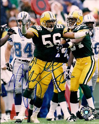 Autographed NICK BARNETT Green Bay Packers Photo