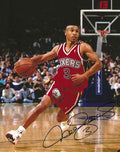 Autographed DANA BARROS 8x10 Philadelphia 76ers Photo