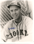 AUTOGRAPHED BOBBY BARR 8x10  Brooklyn Dodgers photo