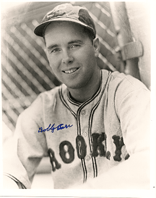 AUTOGRAPHED BOBBY BARR 8x10  Brooklyn Dodgers photo