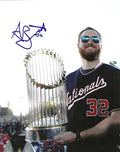 AUTOGRAPHED AARON BARRETT 8X10 Washington Nationals photo