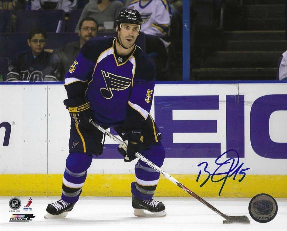 Autographed BARRET JACKMAN 8X10 St. Louis Blues Photo