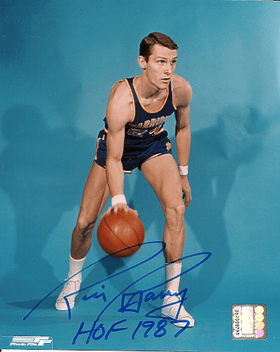 Autographed RICK BARRY 8X10 Golden State Warriors Photo