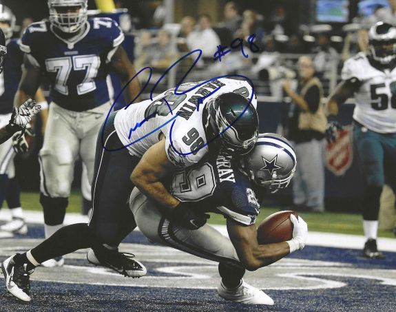 Autographed CONNOR BARWIN 8X10 Philadelphia Eagles Photo