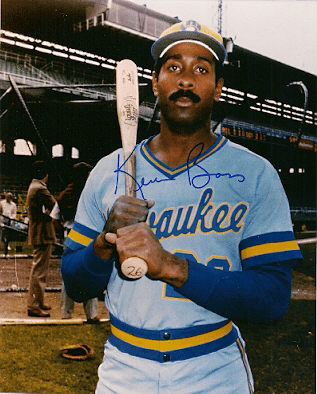 AUTOGRAPHED KEVIN BASS 8X10 Milwaukee Brewers Photo