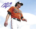 AUTOGRAPHED MIKE BAUMANN 8X10 Baltimore Orioles Photo