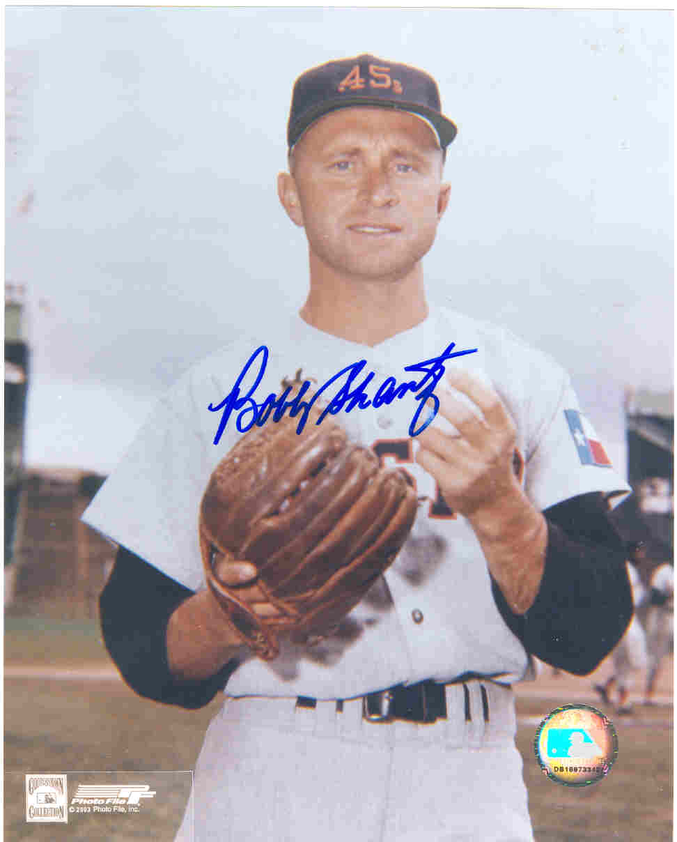 AUTOGRAPHED SIGNED photo BOBBY SHANTZ Houston Colt 45s