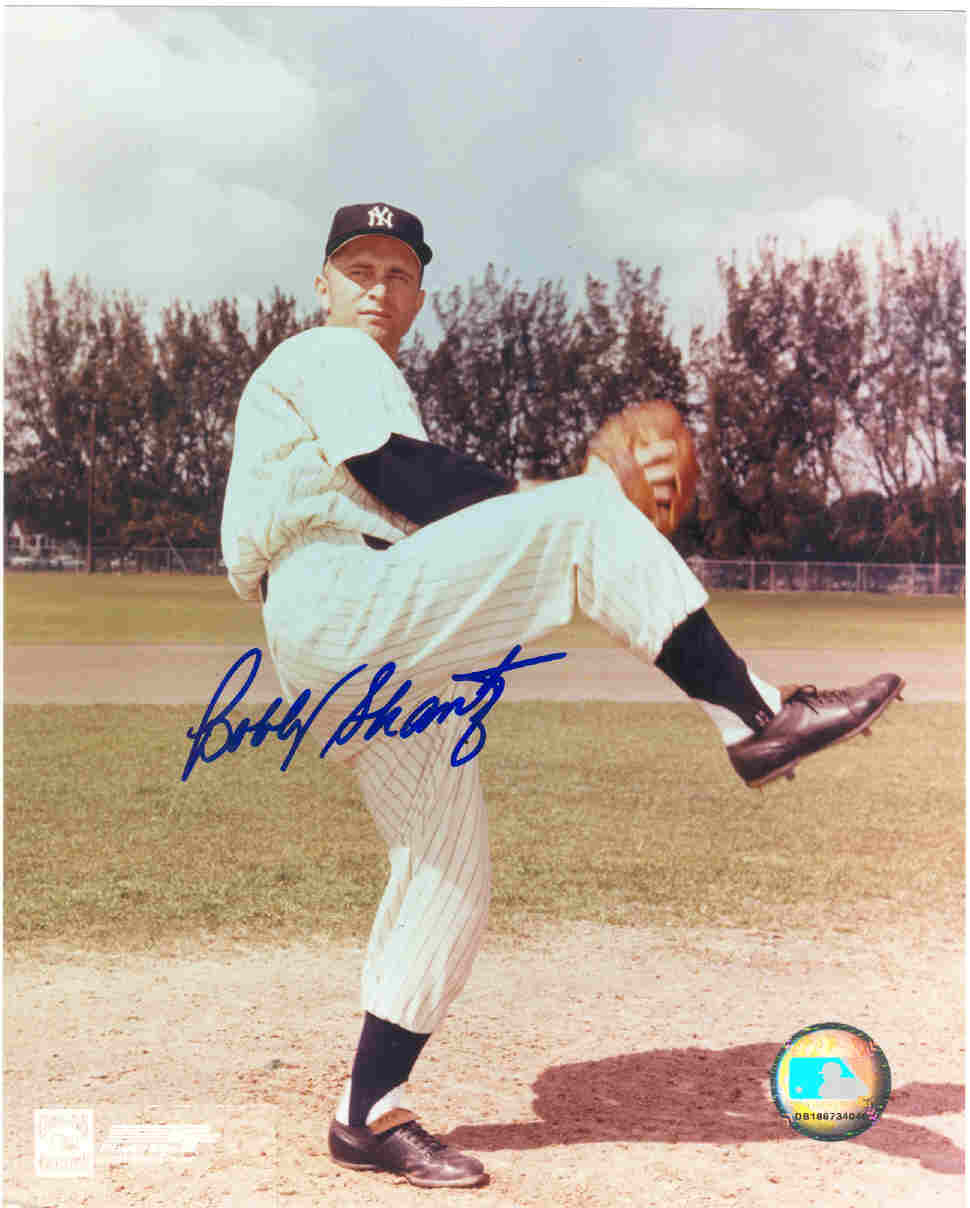 AUTOGRAPHED BOBBY SHANTZ 8x10  New York Yankees Photo