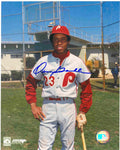 AUTOGRAPHED OSCAR GAMBLE 8x10 Philadelphia Phillies Photo