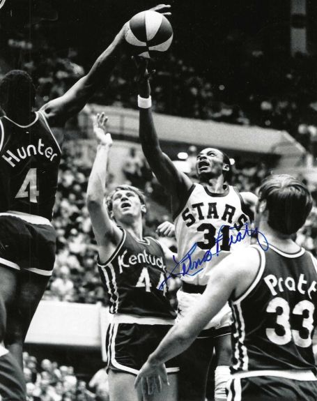 AUTOGRAPHED ZELMO BEATY 8X10 Utah Stars photo