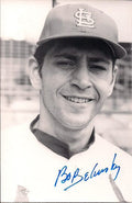 Autographed BO BELINSKY B&amp;W Rowe Postcard